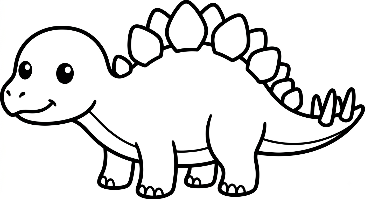 Cute Baby Stegosaurus