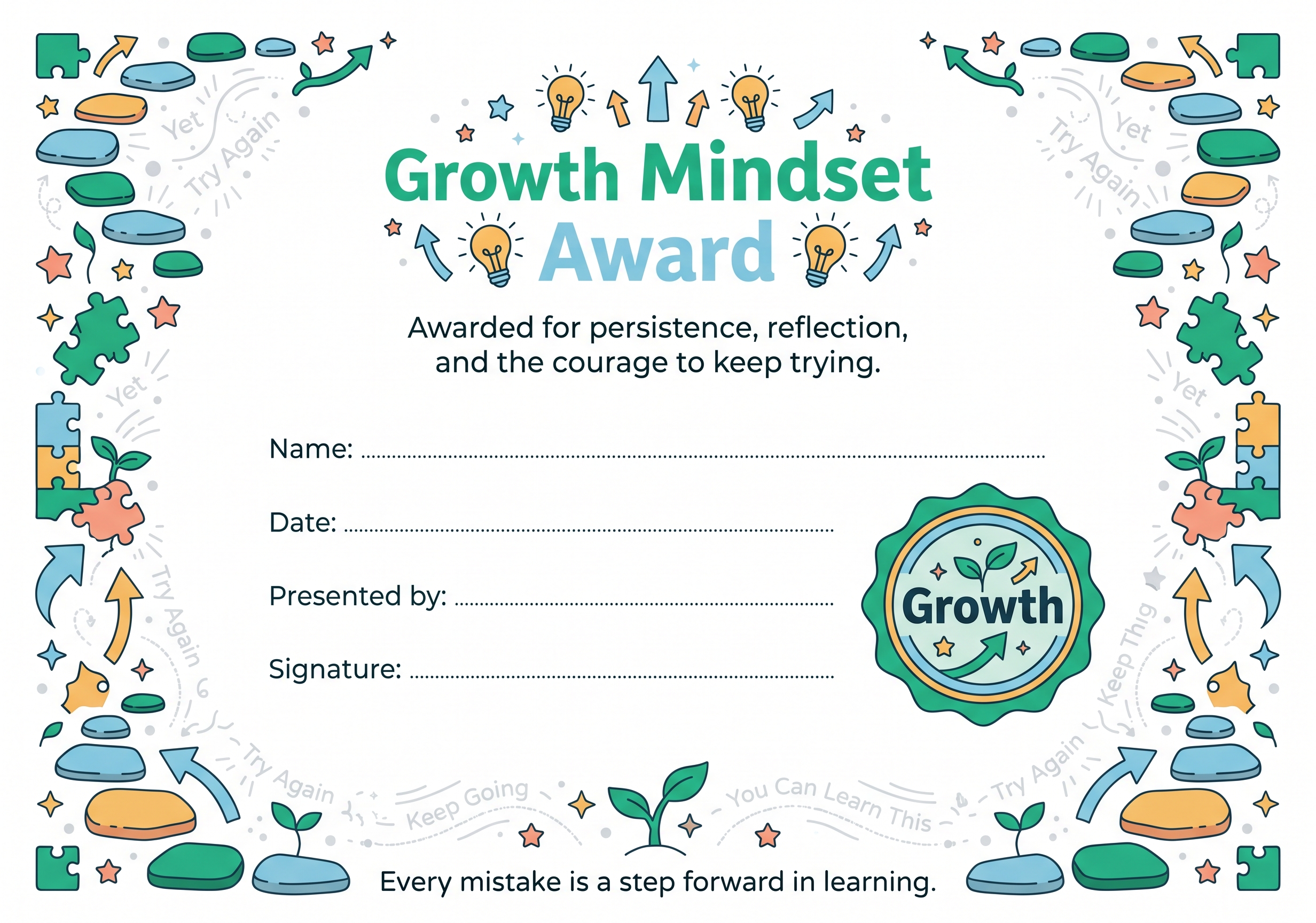 Growth Mindset Award preview