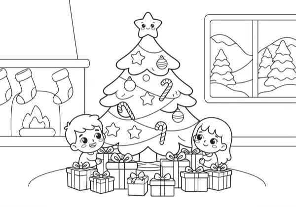 Christmas Tree and Gifts