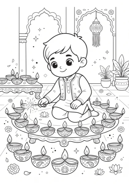 Diwali Diyas Celebration