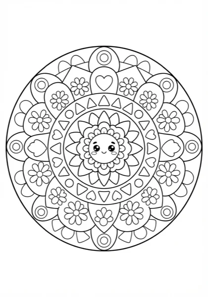 Geometric Mandala for Kids